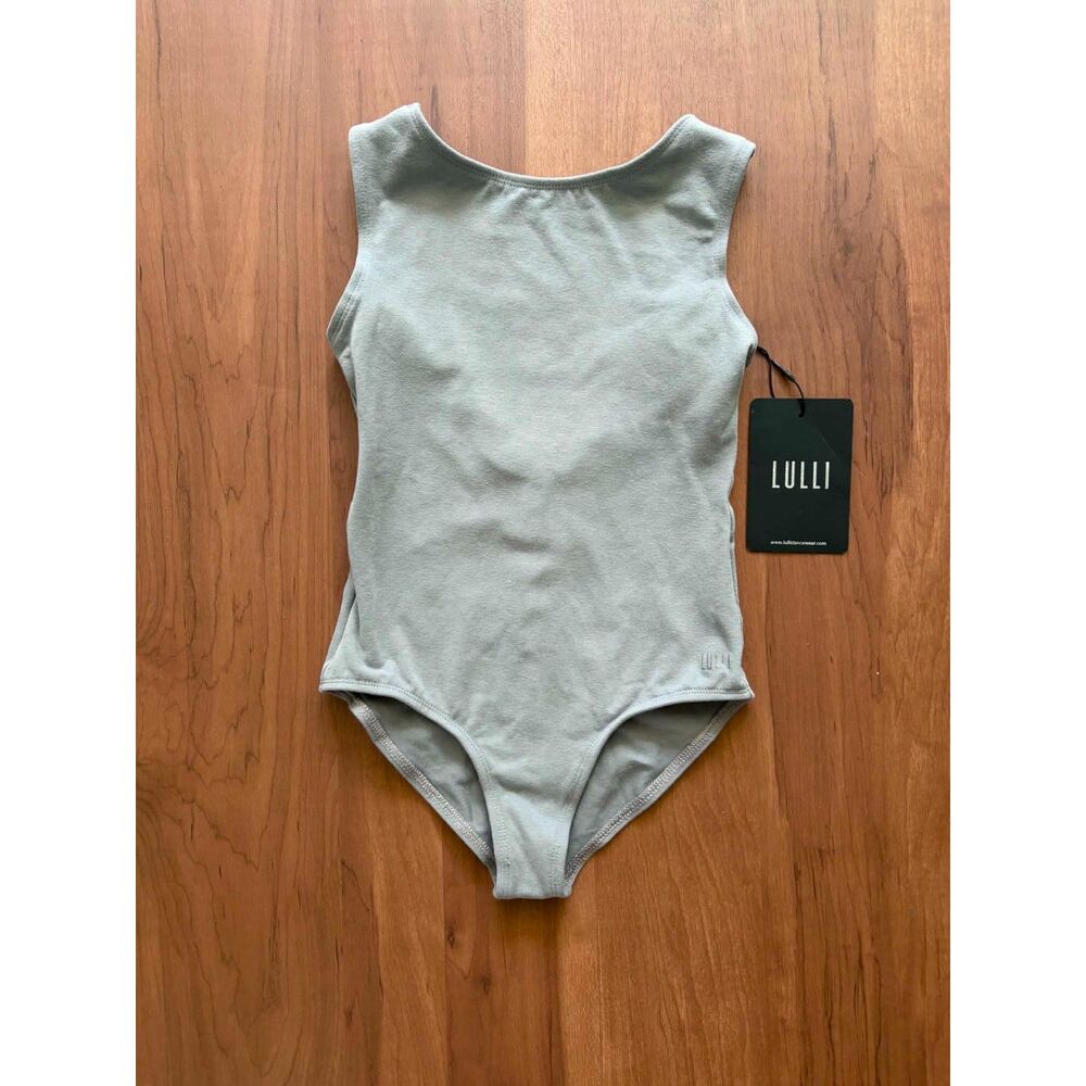 Lulli Grey Leotard NWT - Size 10 youth